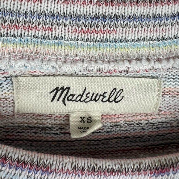 MADEWELL Multi colored Bubble Textured Crop summer Top | women;s x-small - Picture 5 of 10